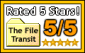 File Transit awarded Autochromatic 5/5 stars