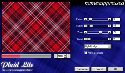 Screenshot of the Plaid Lite user interface