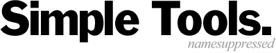 Simple Tools by namesuppressed