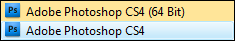 The difference between CS4 32-bit and 64-bit.